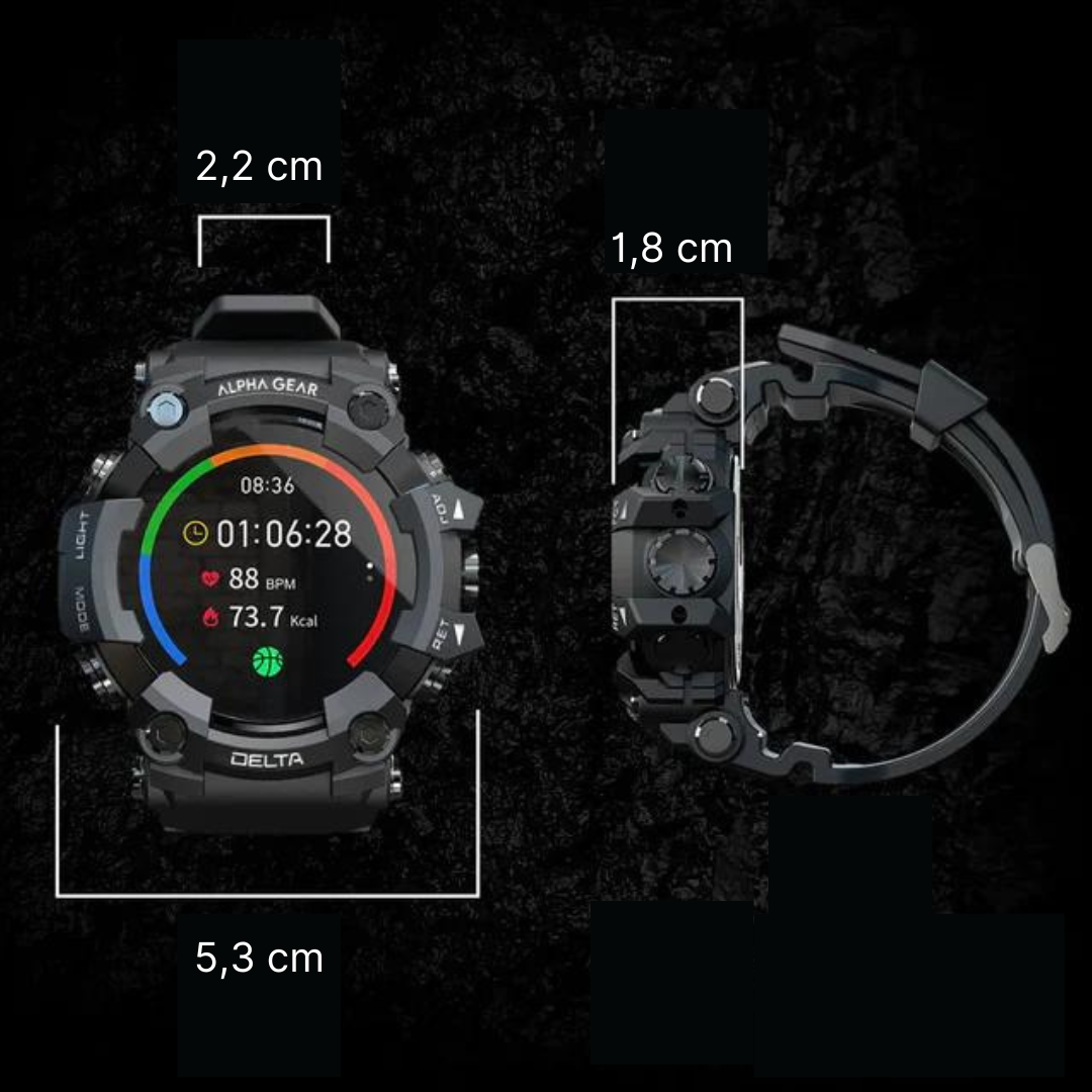 Alpha Smartwatch™ | Robuste Funktionalität in einer Smartwatch!