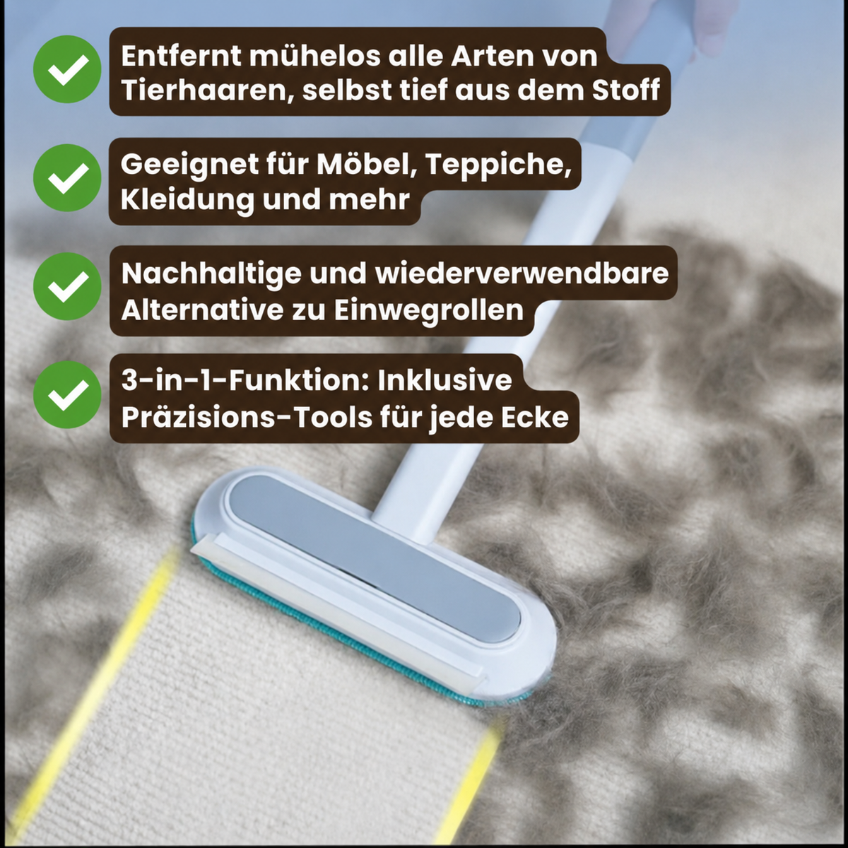 Pawpro® MultiSwipe Pro | 3-in-1 Tierhaarentferner