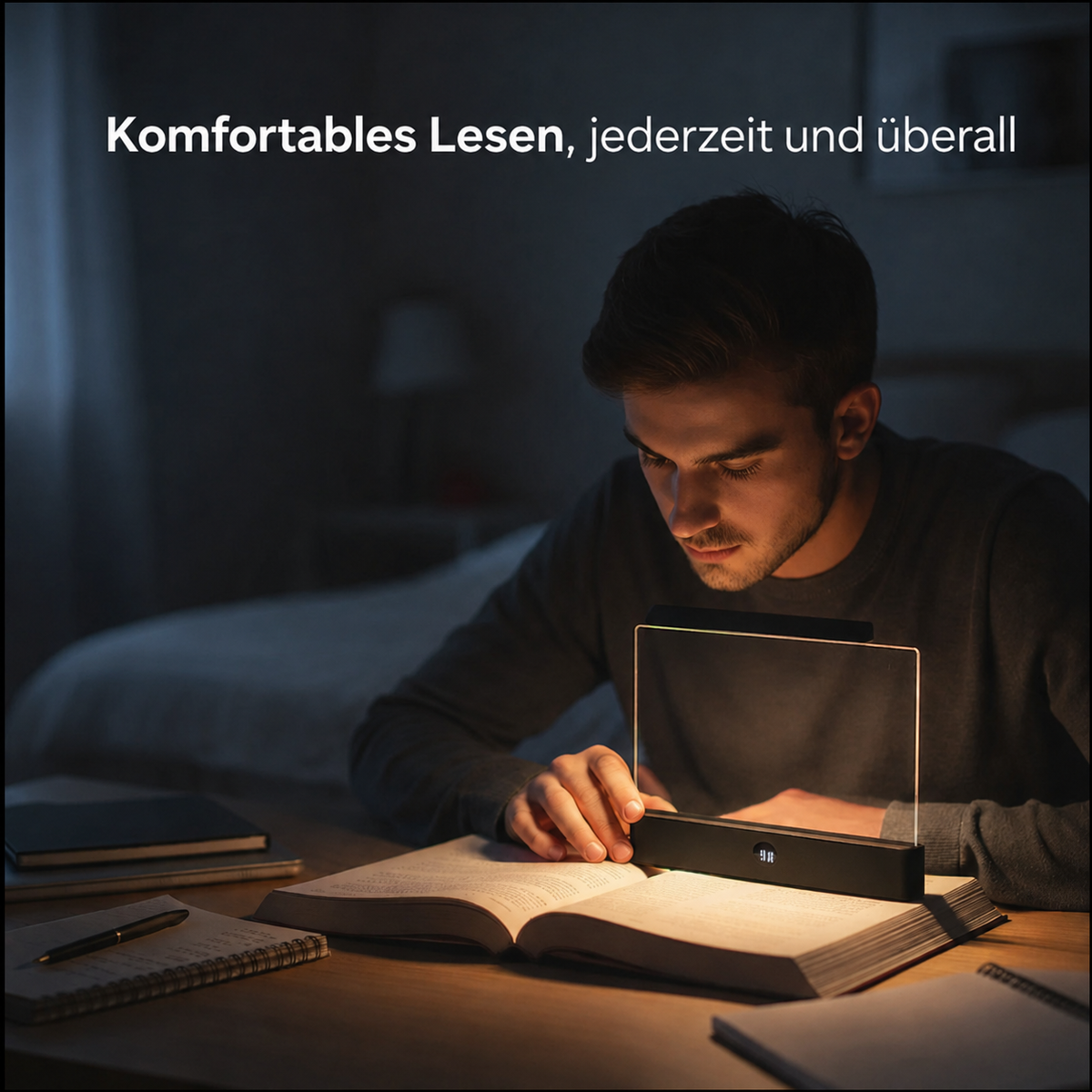 LightBook Pro™ |Komfortabel lesen, Jederzeit und überall.