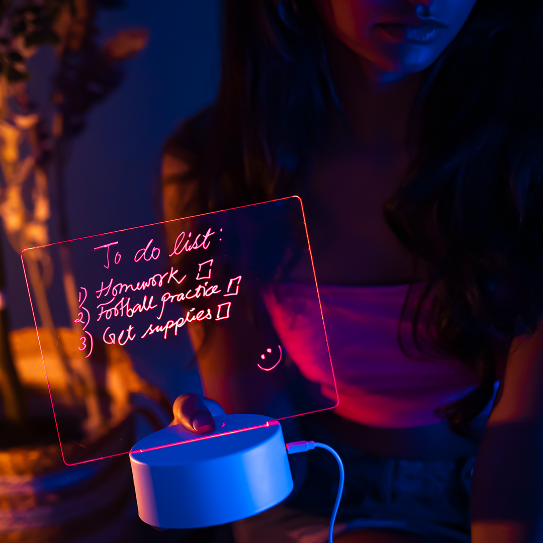 LED-Notiztafel™ | Für tägliche Notizen und liebe Botschaften