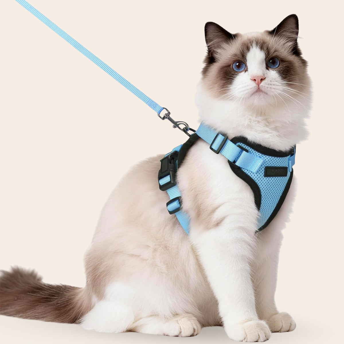 Walker Pro® | Atmungsaktives und verstellbares Katzengeschirr mit Leine.
