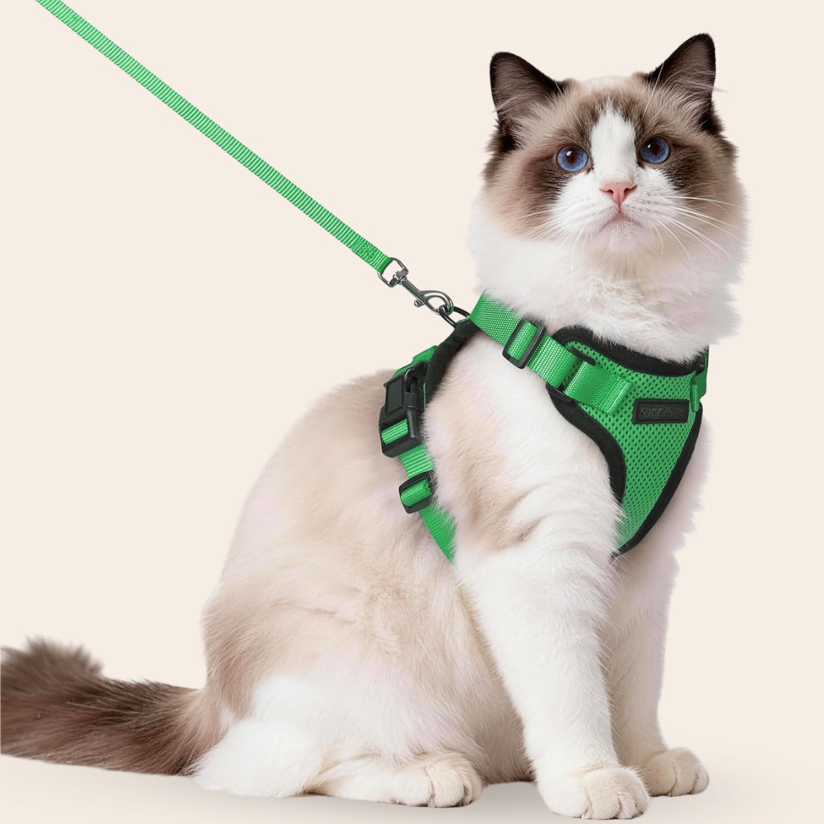 Walker Pro® | Atmungsaktives und verstellbares Katzengeschirr mit Leine.