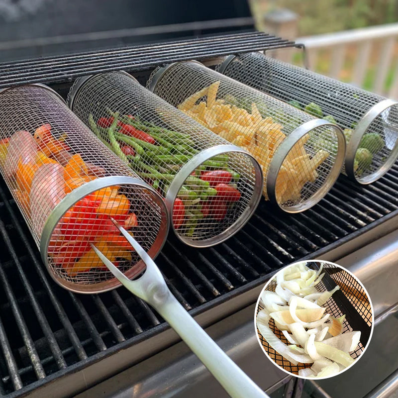 BBQfriend™ | Grillkorb (2er Pack) Nie wieder Probleme beim Grillen!