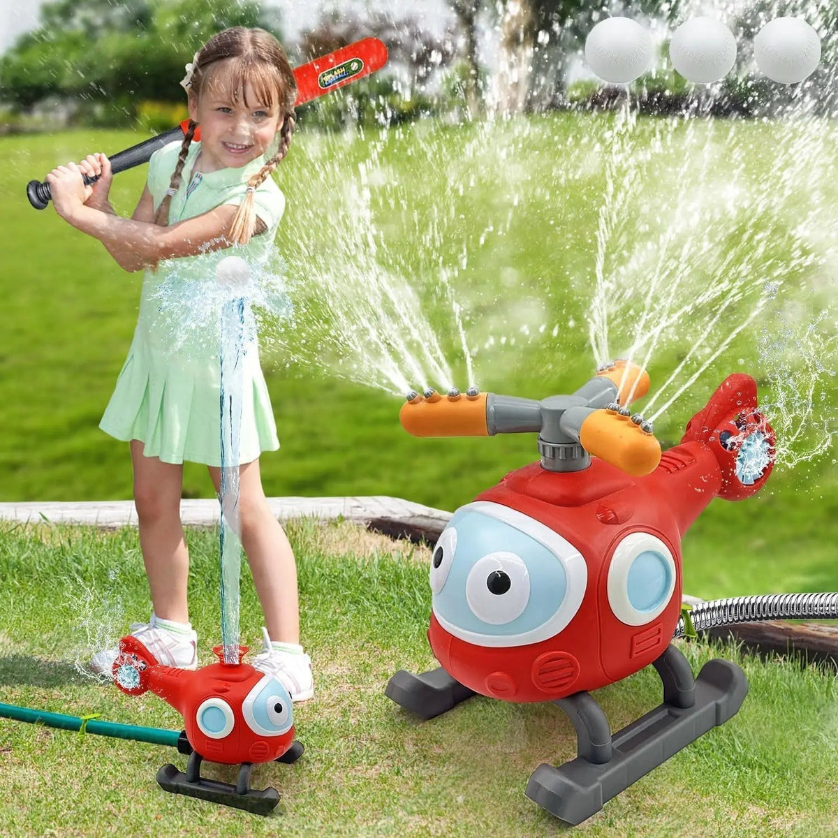 KidsBall™ | 2-in-1 Wasserspritzer & Baseball-Spielzeug