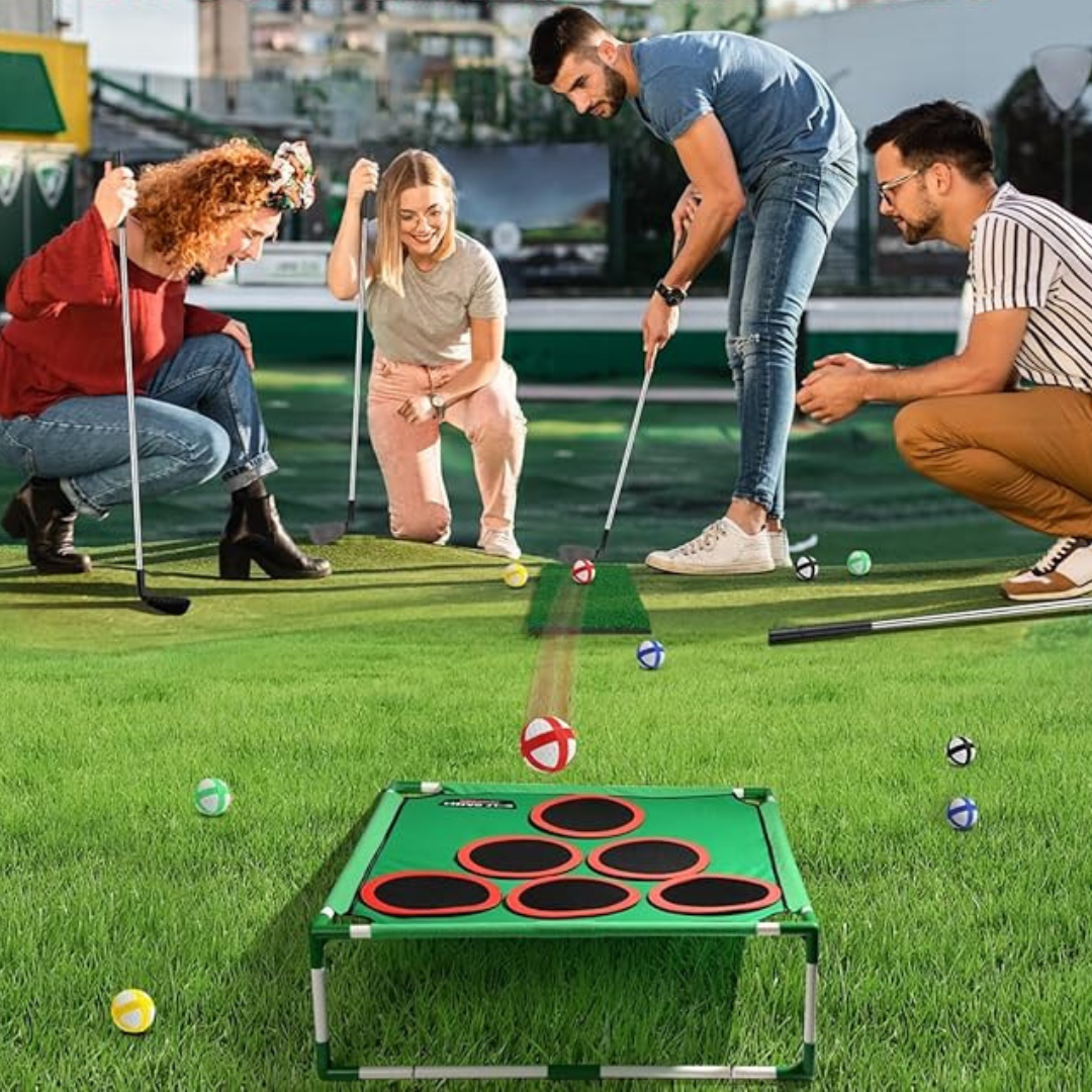 GolfPlay™ | Das ultimative 2-in-1-Golfspiel für Innen & Außen.